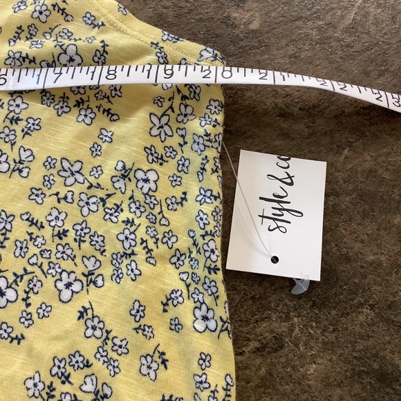 NWT Style & Co Yellow Tank L/XL 40 bust - Picture 6 of 8